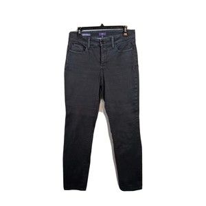 NYDJ Womens 6 Dark Grey Lift Tuck ALINA Leggings Stretch Jeans